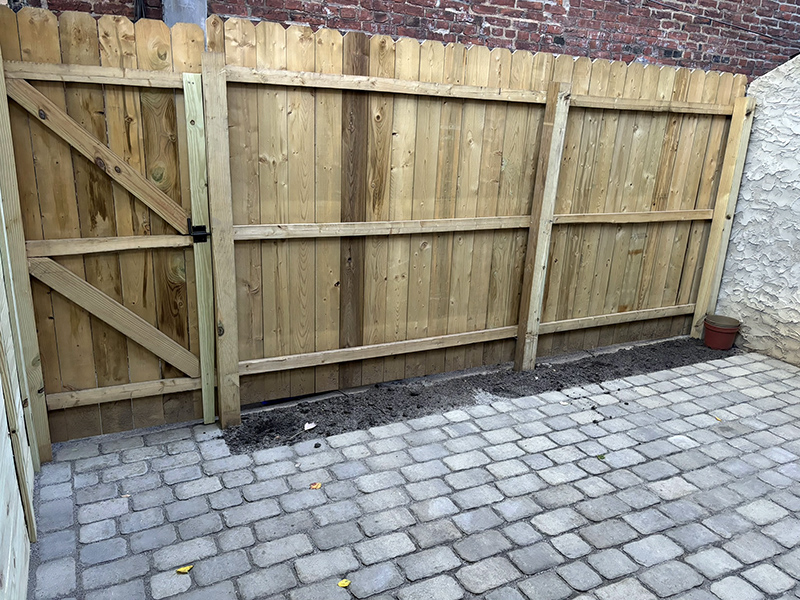 Techo-bloc pavers install in Fitler Square Philadelphia.